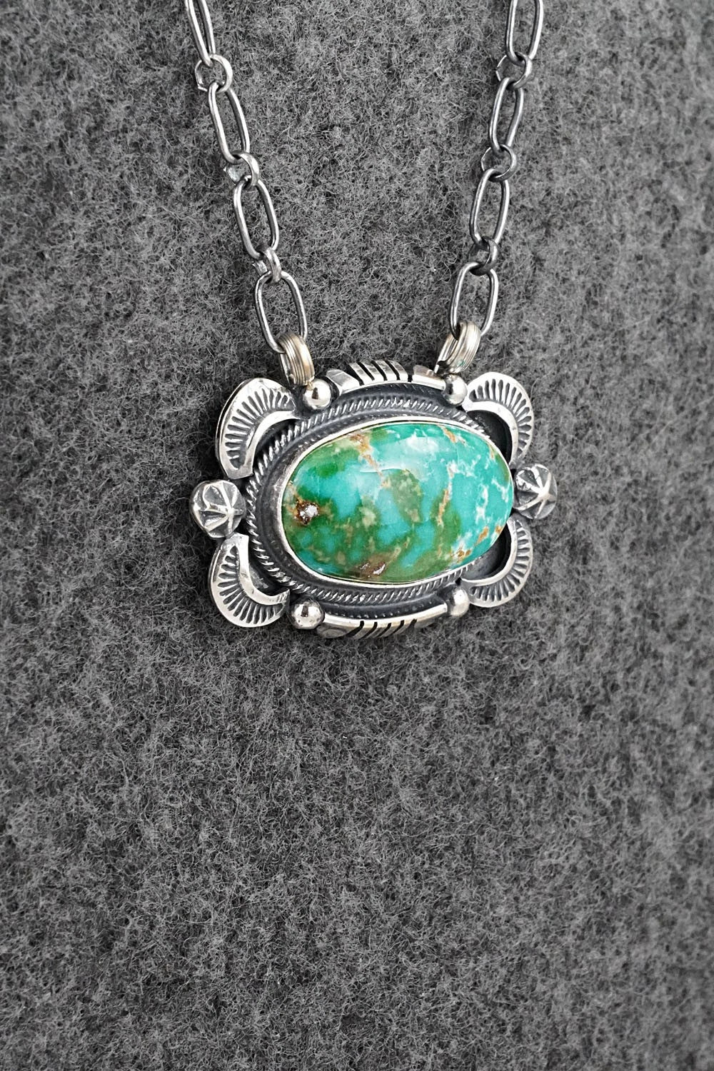 Turquoise & Sterling Silver Necklace - Daniel Benally