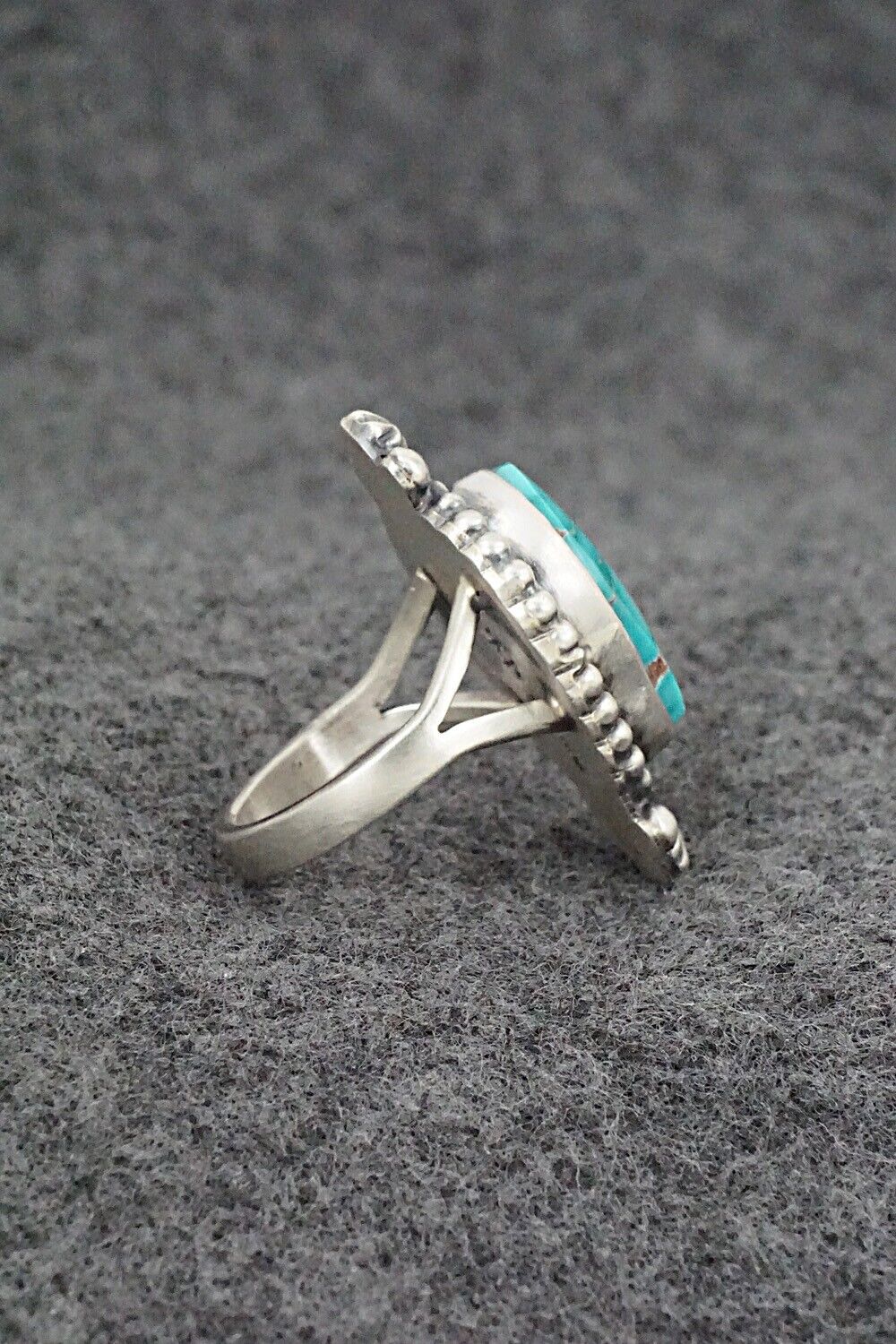 Turquoise & Sterling Silver Ring - Randy Boyd - Size 6.5