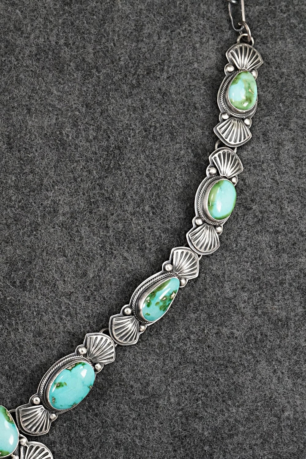 Turquoise & Sterling Silver Necklace and Earrings Set - Randy Boyd