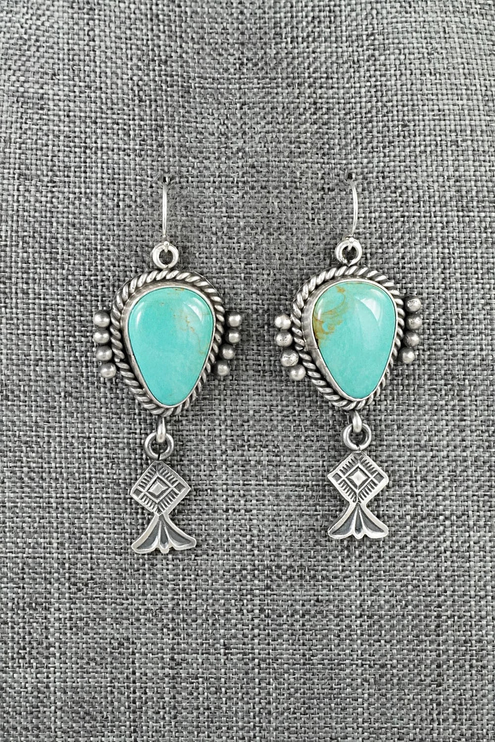 Turquoise & Sterling Silver Earrings - Michael Calladitto