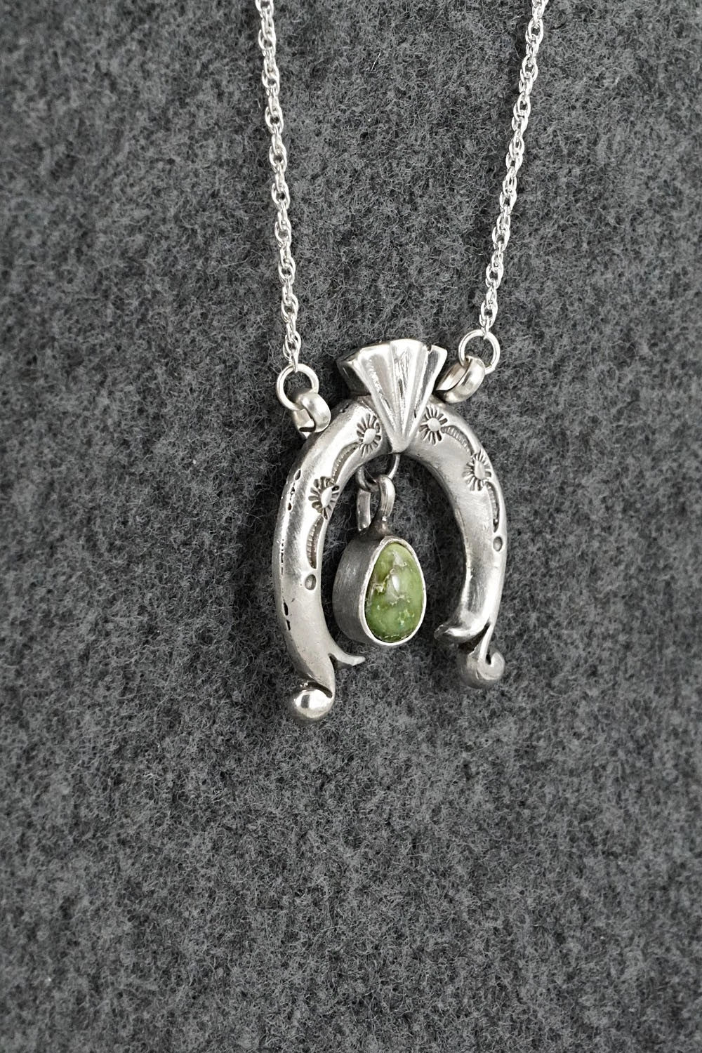 Turquoise & Sterling Silver Necklace - Gary Shorty