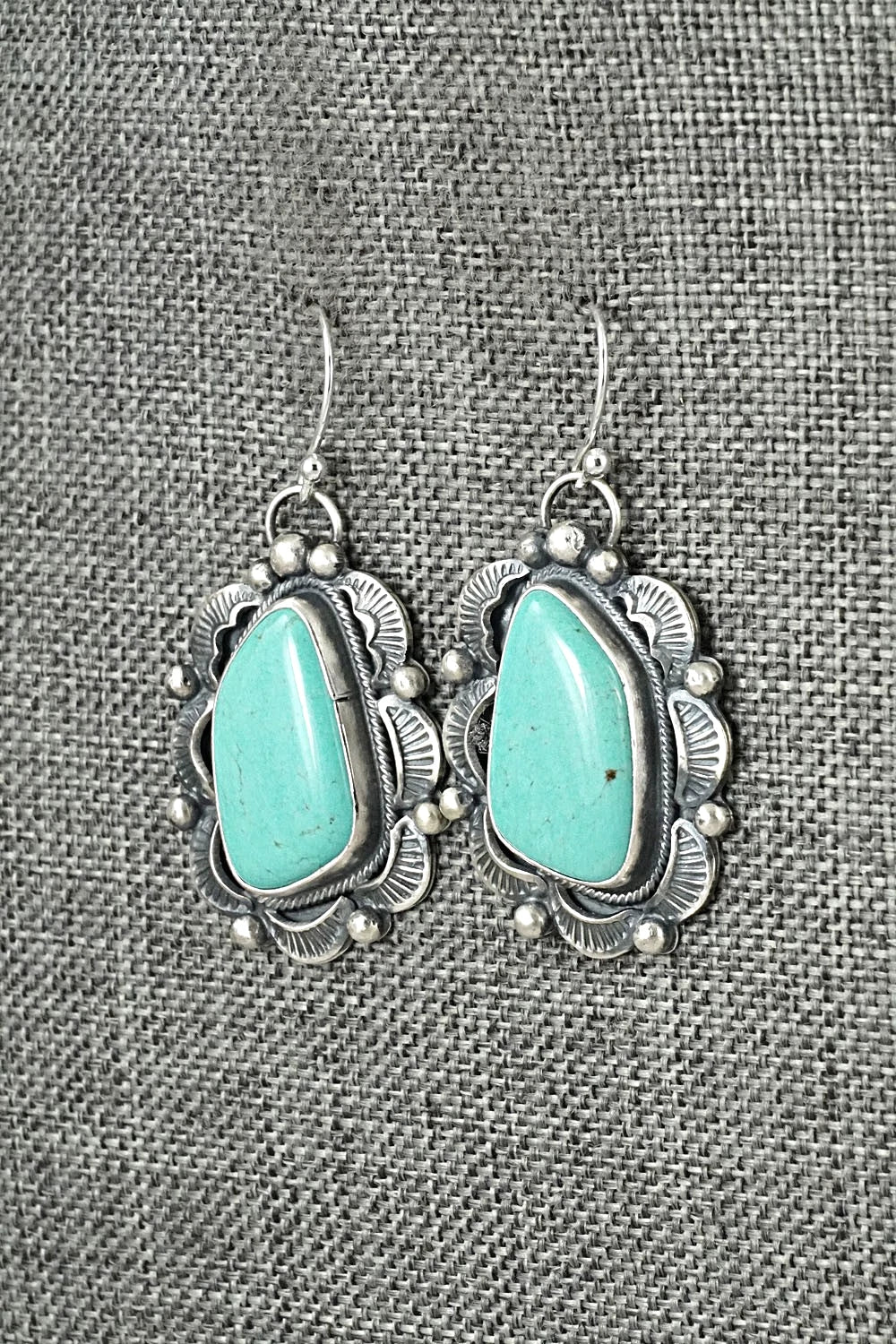 Turquoise & Sterling Silver Earrings - Jackson Hoskie
