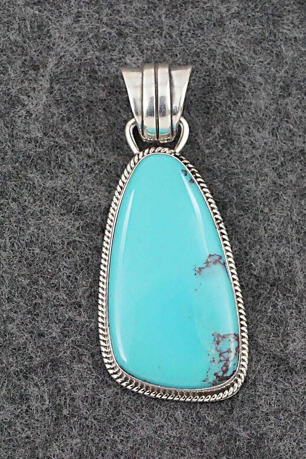 Turquoise and Sterling Silver Pendant - Sharon McCarthy