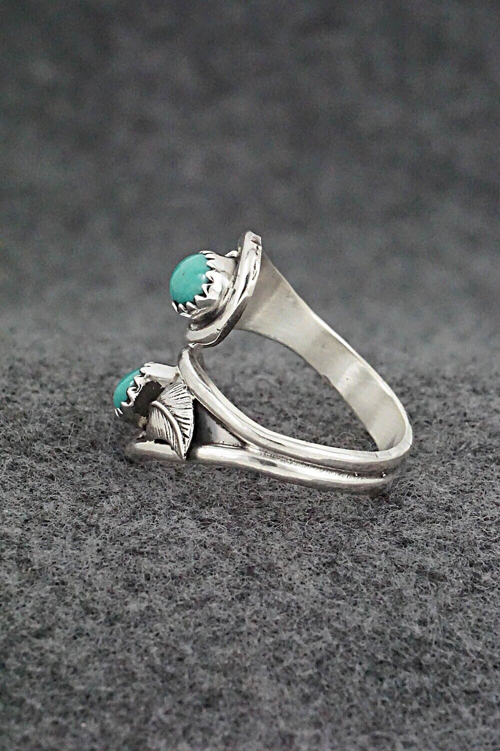 Turquoise & Sterling Silver Ring - Genevieve Francisco - Size 8.5