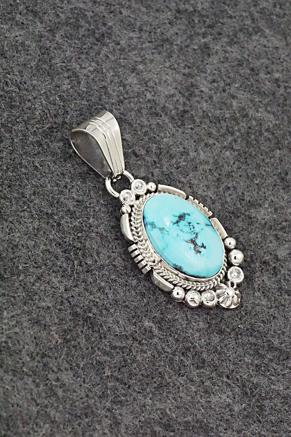 Turquoise & Sterling Silver Pendant - Daniel Benally