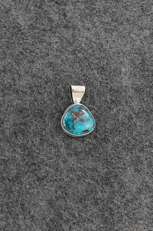 Turquoise & Sterling Silver Pendant - Rena Begay