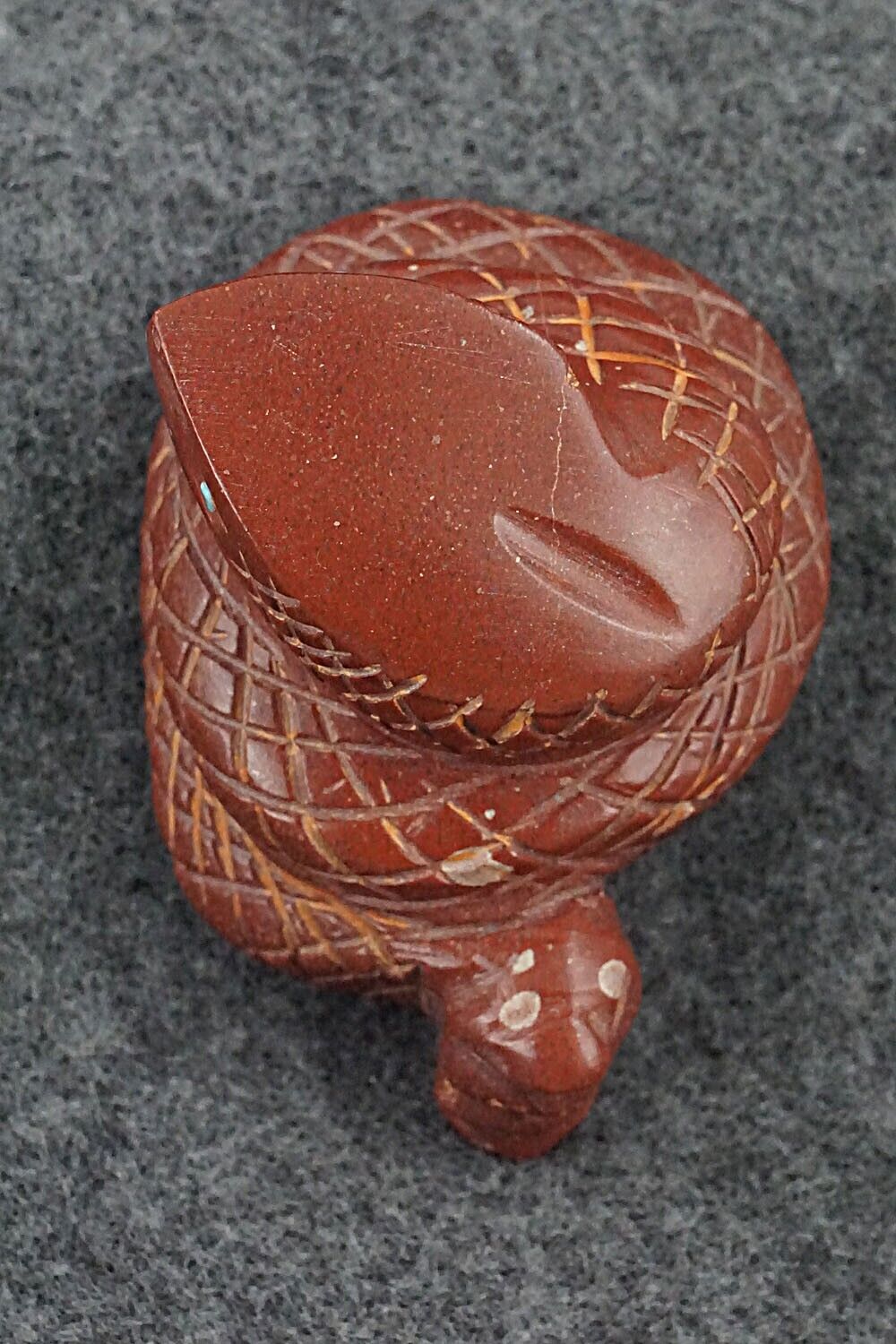 Rattlesnake Zuni Fetish Carving - Gilbert Lonjose
