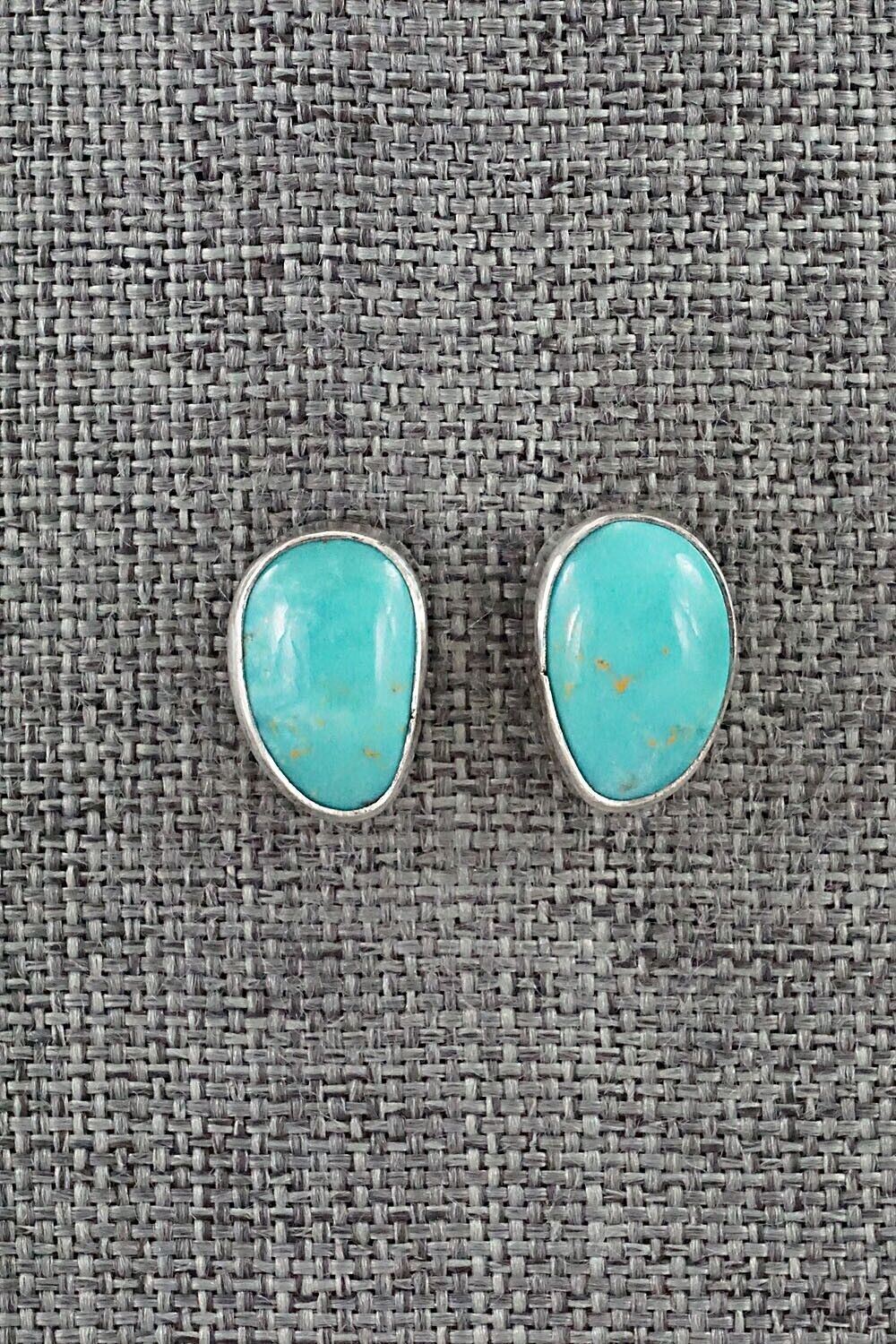 Turquoise & Sterling Silver Earrings - Marco Begaye