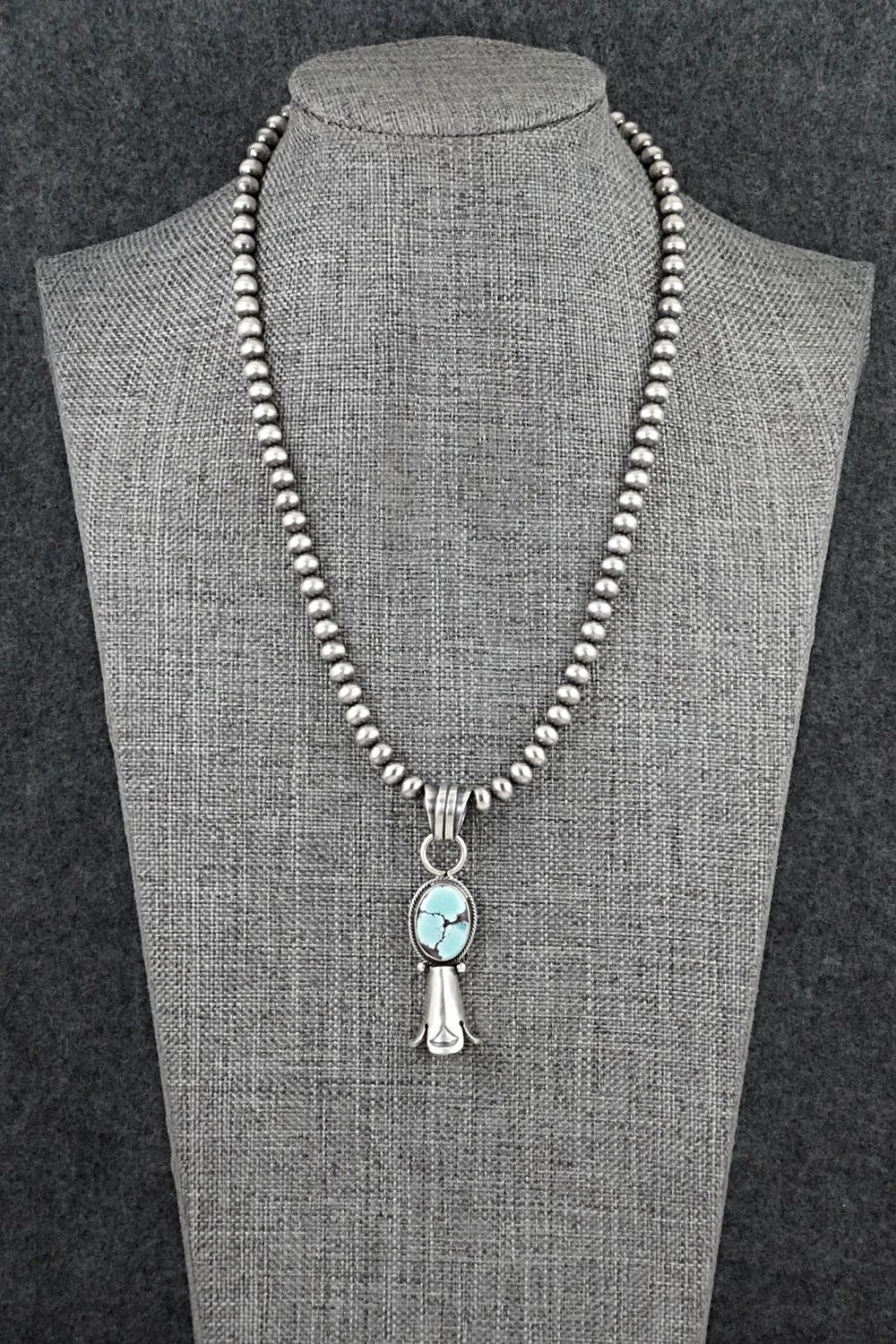 Turquoise & Sterling Silver Necklace - Sharon McCarthy