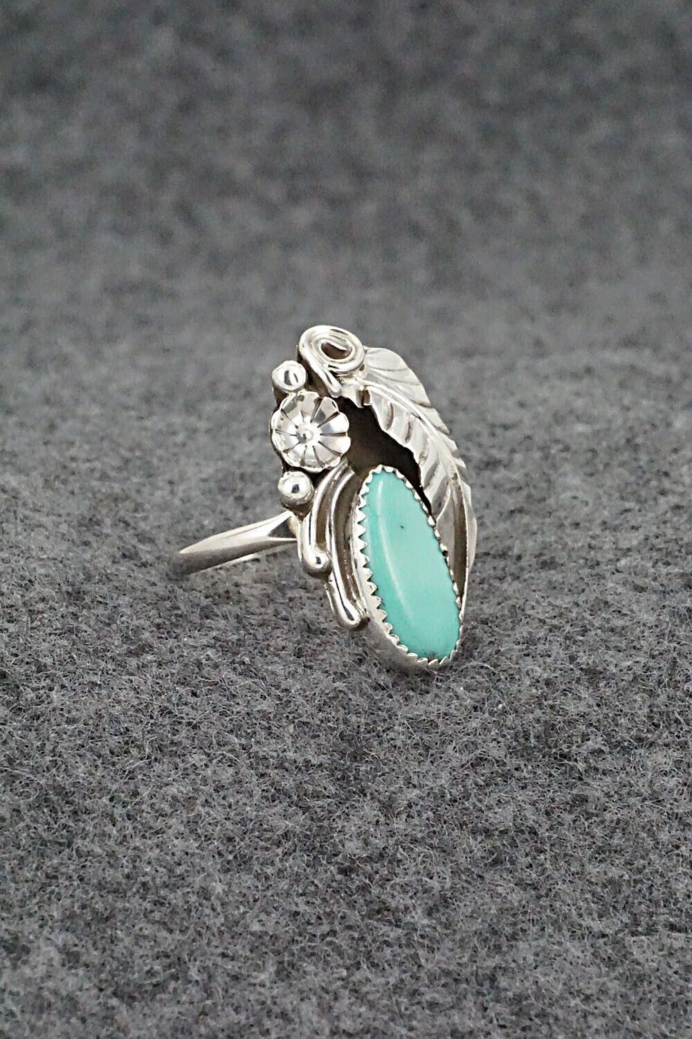 Turquoise & Sterling Silver Ring - Helena Martinez - Size 7.5