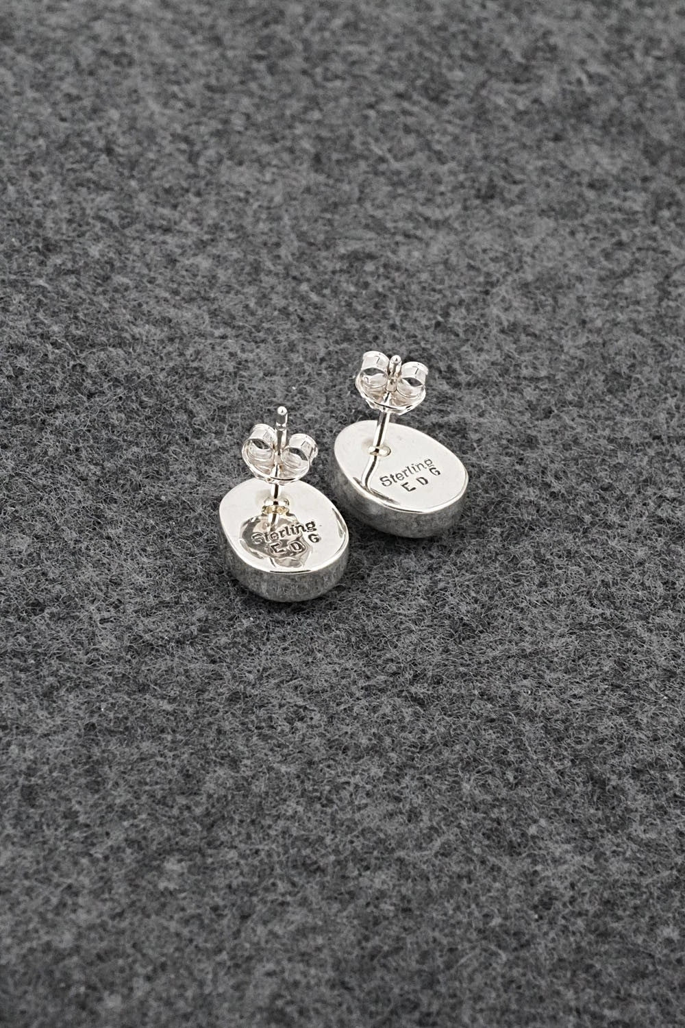 Turquoise & Sterling Silver Earrings - Eugene Gruber