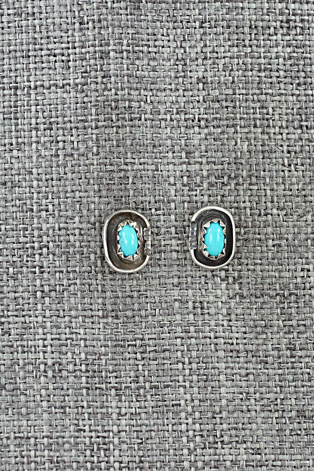 Turquoise & Sterling Silver Earrings - Roselene Joe