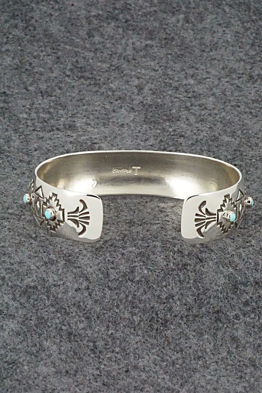 Turquoise and Sterling Silver Bracelet - Debra Lee Tahe