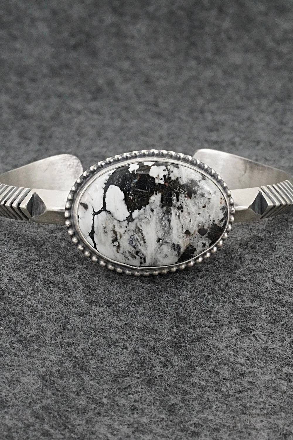 White Buffalo & Sterling Silver Bracelet - Paul Livingston