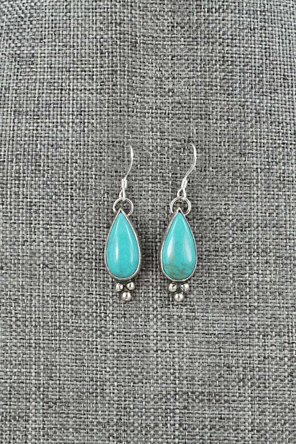 Turquoise & Sterling Silver Earrings - Robinson Martinez