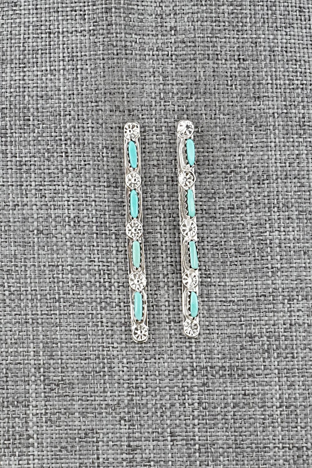 Turquoise & Sterling Silver Earrings - Murray Hannaweeka
