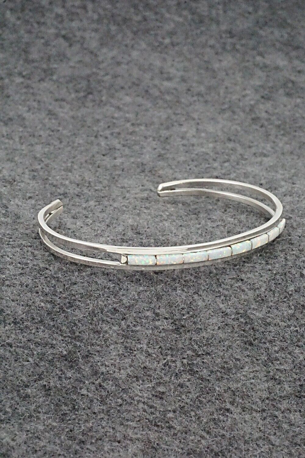 Opalite & Sterling Silver Inlay Bracelet - Anson Wallace