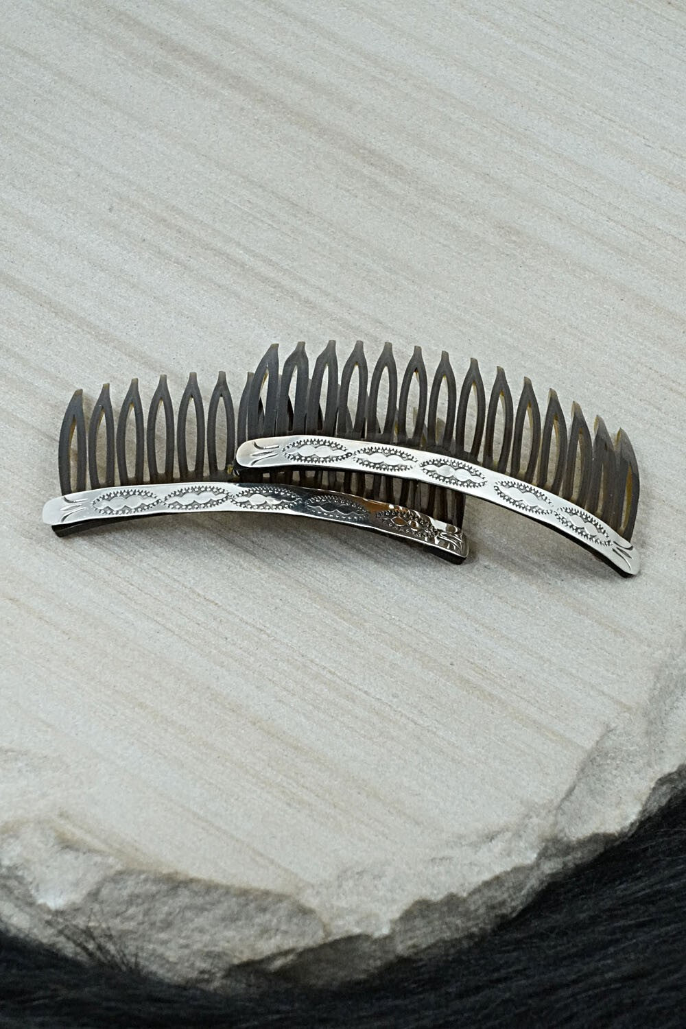 Sterling Silver Hair Combs - Bertha Begay