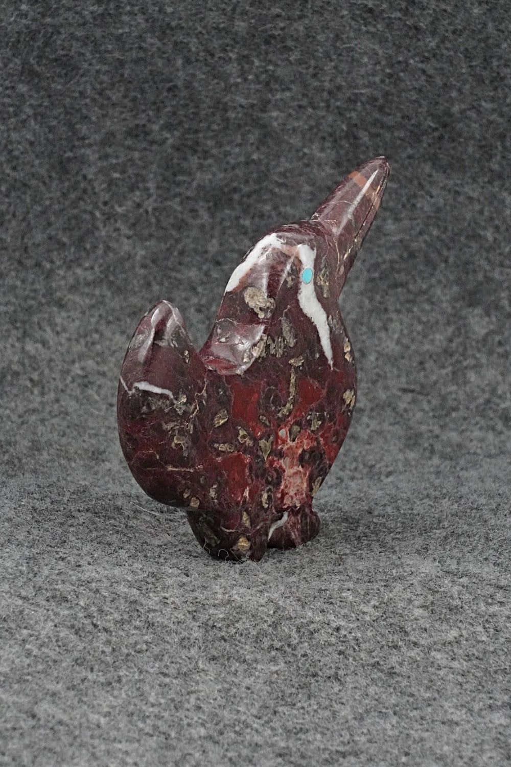 Humming Bird Zuni Fetish Carving - Kenric Laiwakete