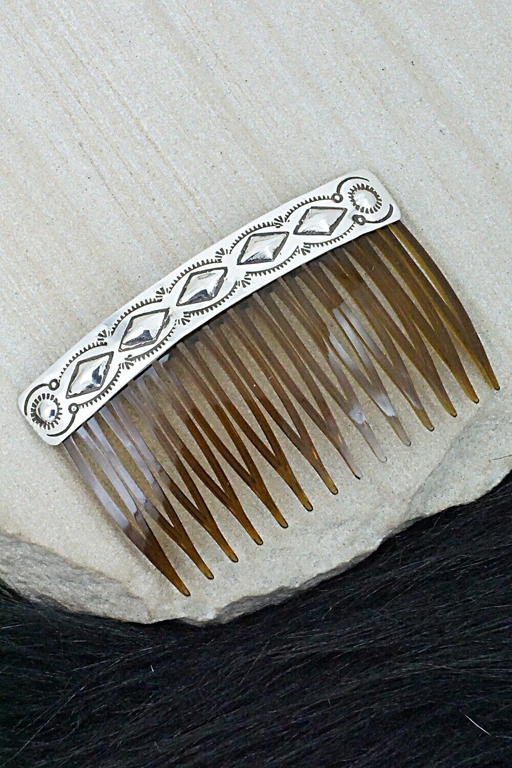 Sterling Silver Hair Combs - Jennie Blackgoat