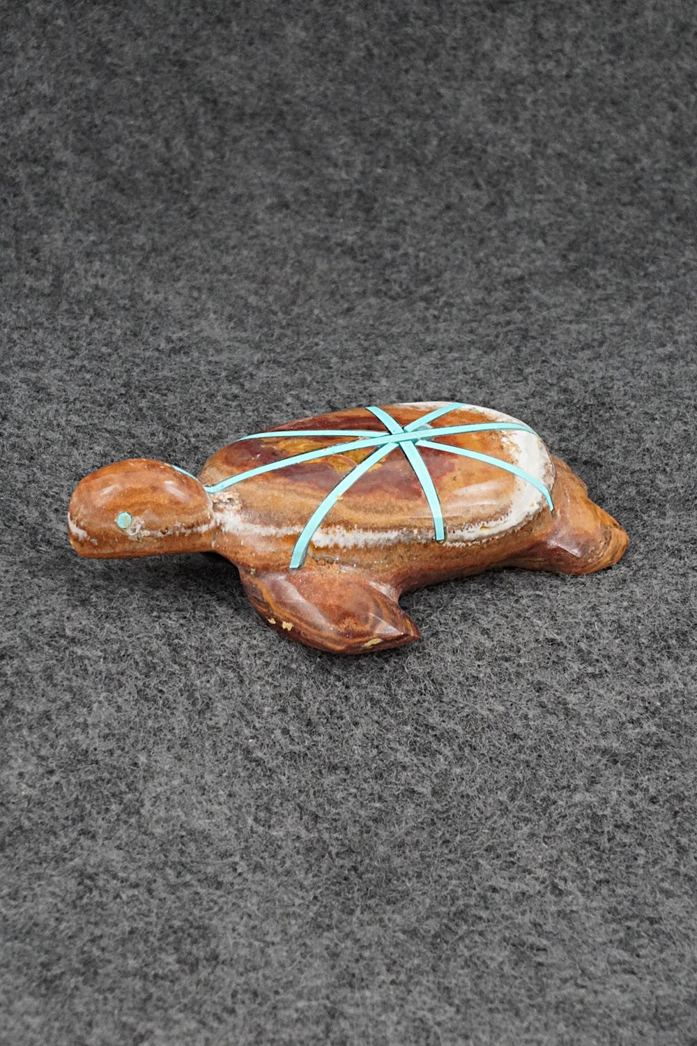 Turtle Zuni Fetish Carving - Kenric Laiwakete