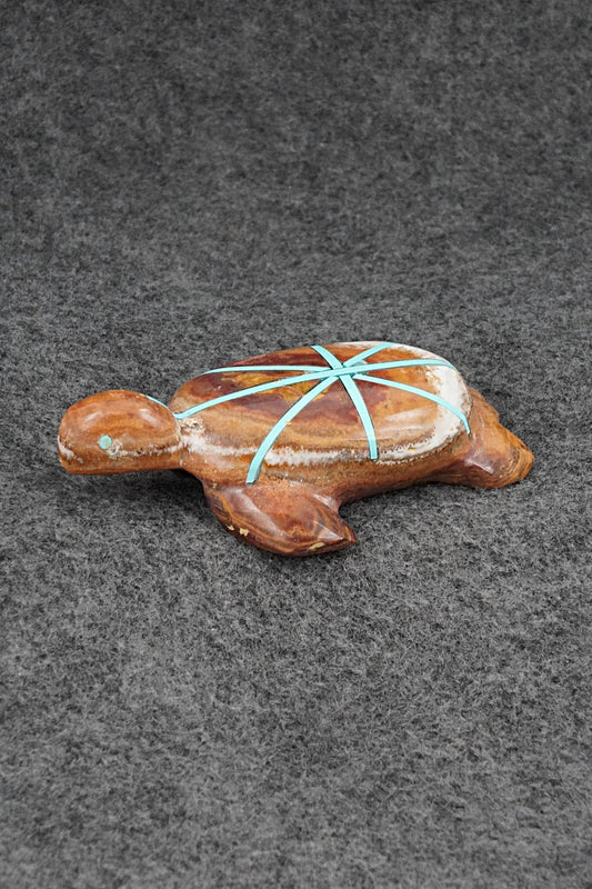 Turtle Zuni Fetish Carving - Kenric Laiwakete
