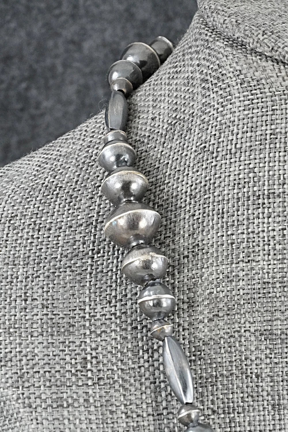 Sterling Silver Navajo Pearl Necklace 18" - Vintage