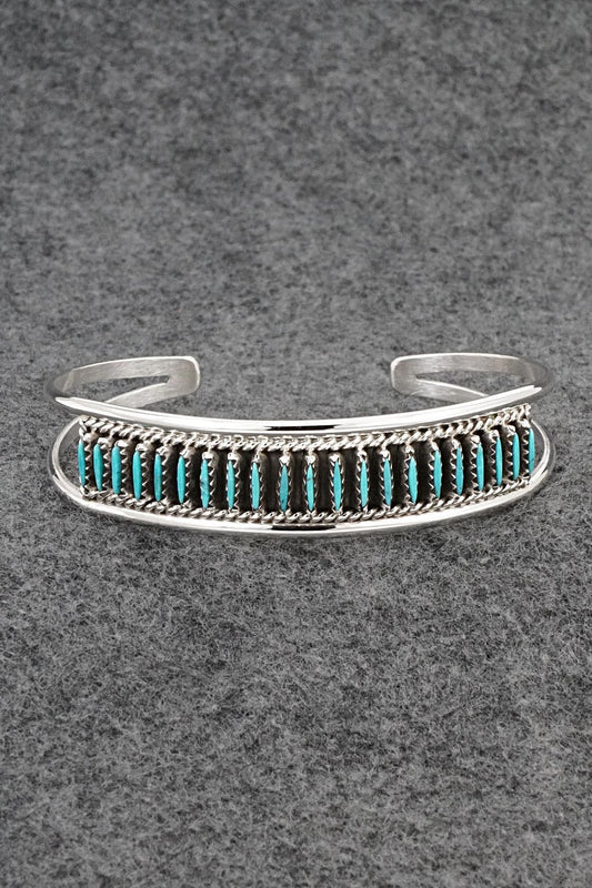 Turquoise & Sterling Silver Bracelet - Roland Francisco