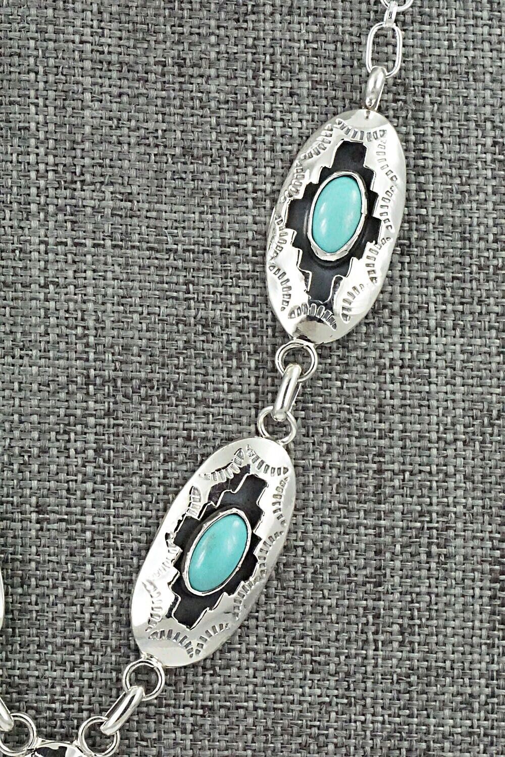 Turquoise & Sterling Silver Necklace - Bobby Platero