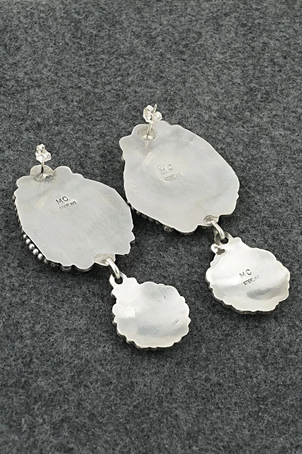 Turquoise & Sterling Silver Earrings - Michael Calladitto