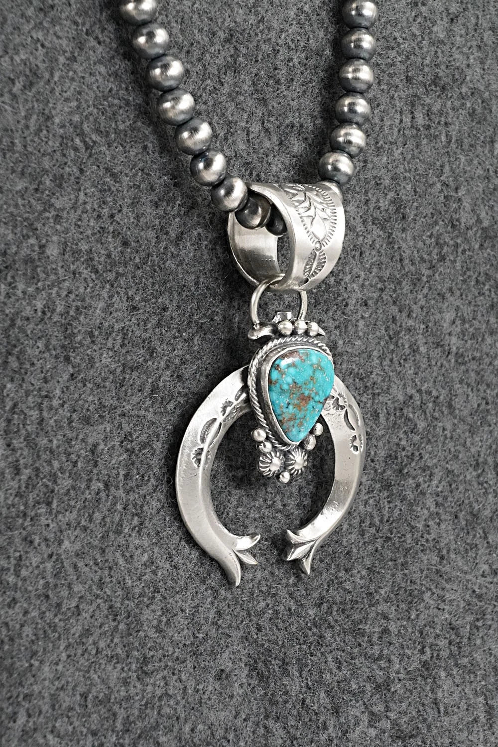 Turquoise & Sterling Silver Necklace - Samuel Yellowhair