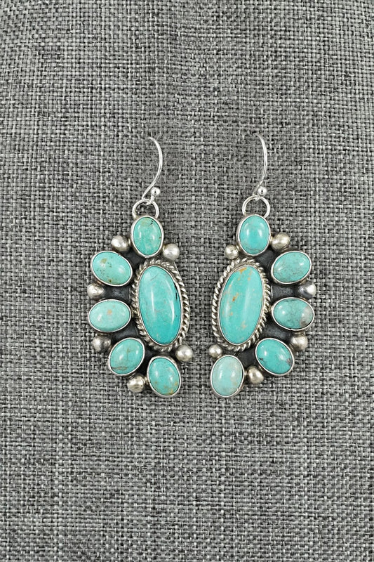 Turquoise & Sterling Silver Earrings - Kathleen Livingston