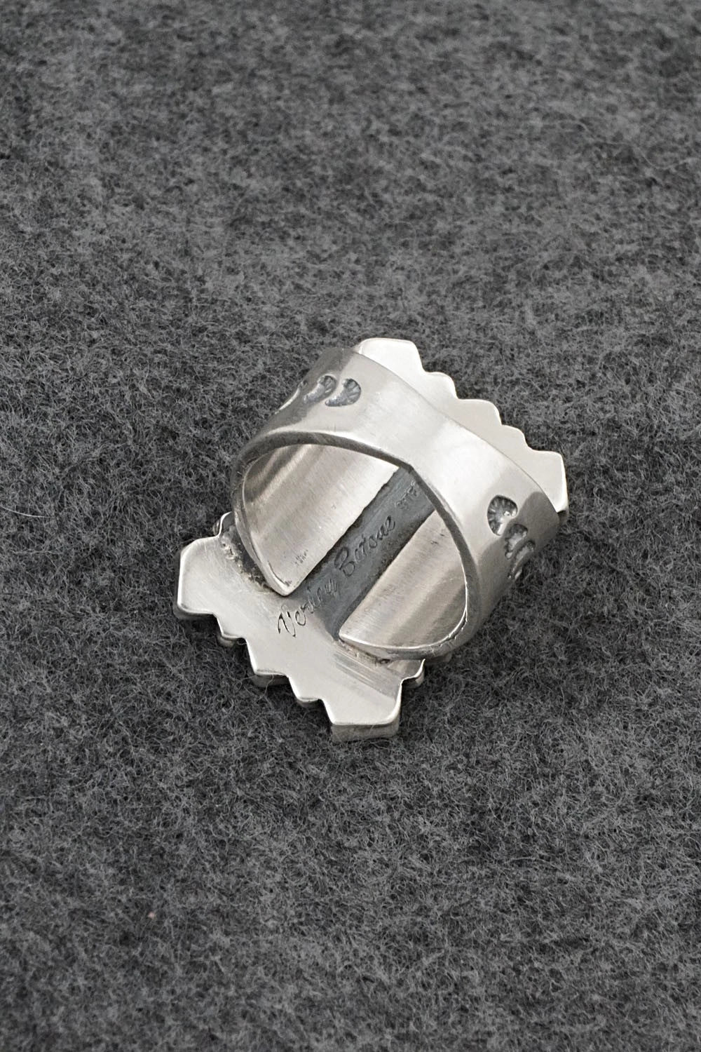 Turquoise & Sterling Silver Ring - Verley Betone - Size 7.5