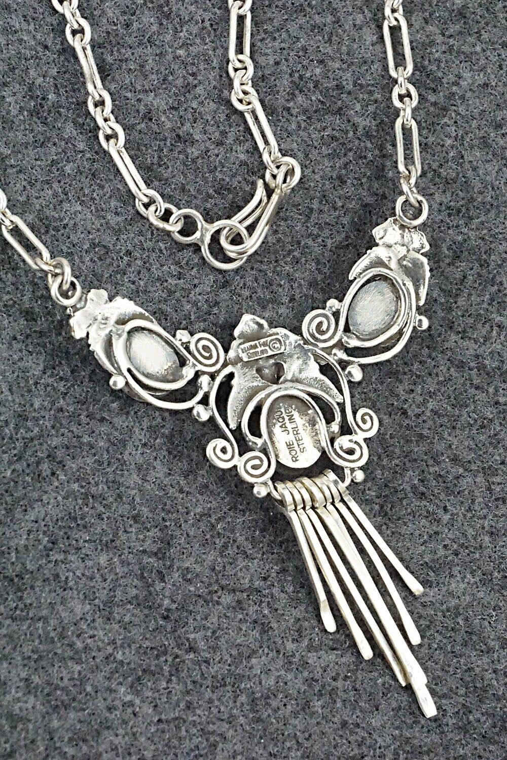 Turquoise & Sterling Silver Necklace - Roie Jaque