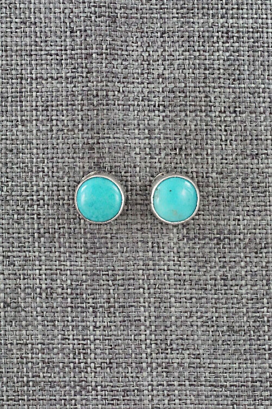 Turquoise & Sterling Silver Earrings - Marco Begaye