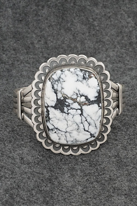 White Buffalo & Sterling Silver Bracelet - Randy Boyd