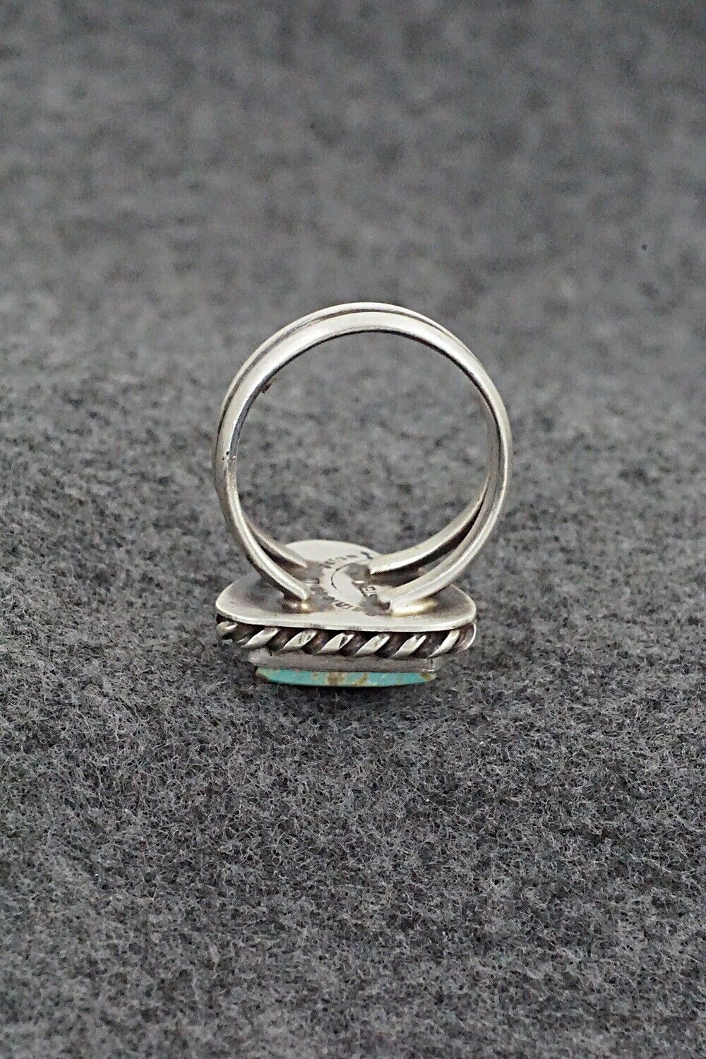 Turquoise & Sterling Silver Ring - Kathleen Livingston - Size 7.75