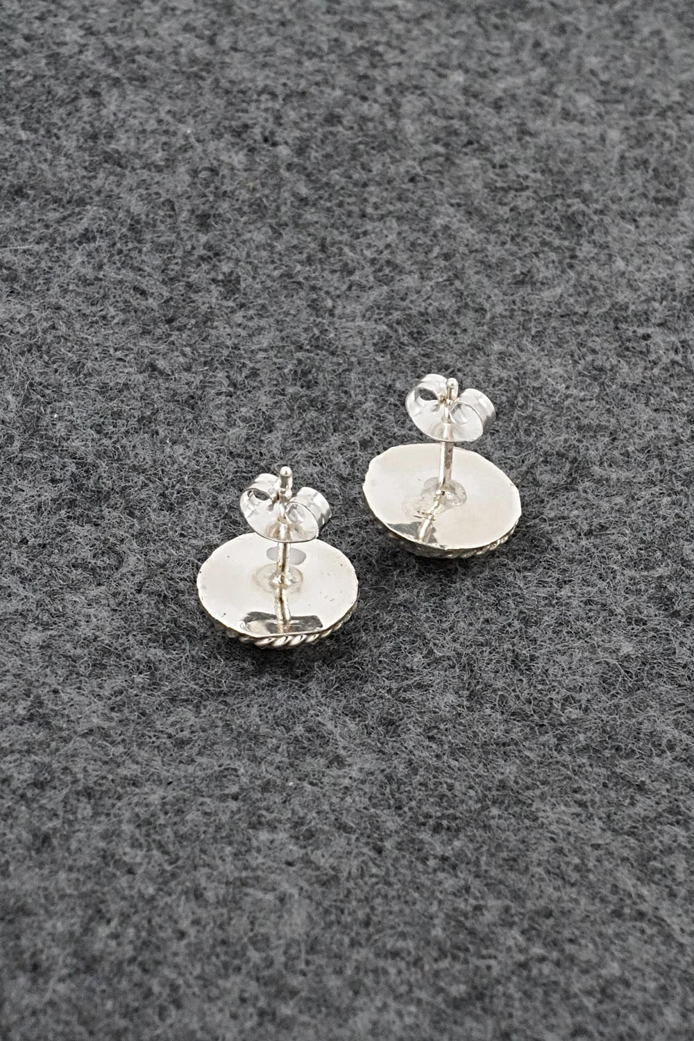 Pink Conch & Sterling Silver Earrings - Esther White