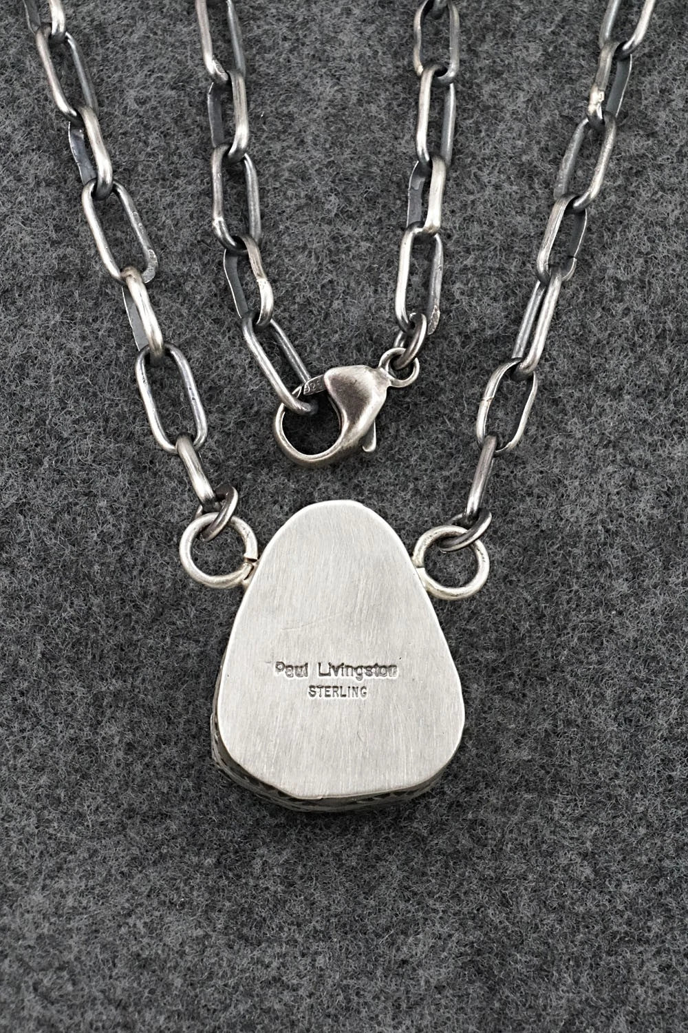 Turquoise & Sterling Silver Necklace - Paul Livingston