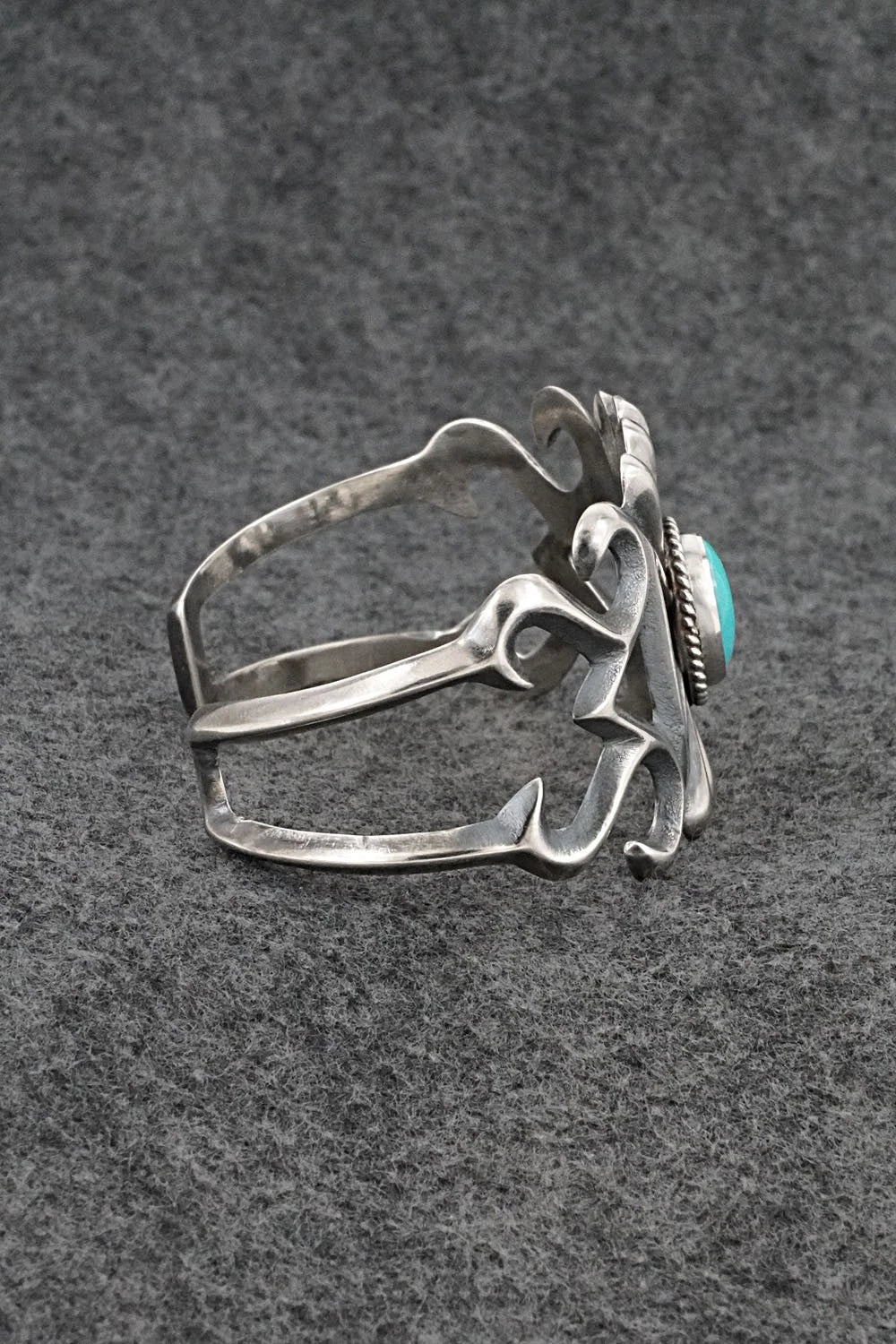 Turquoise & Sterling Silver Bracelet - Eugene Gruber