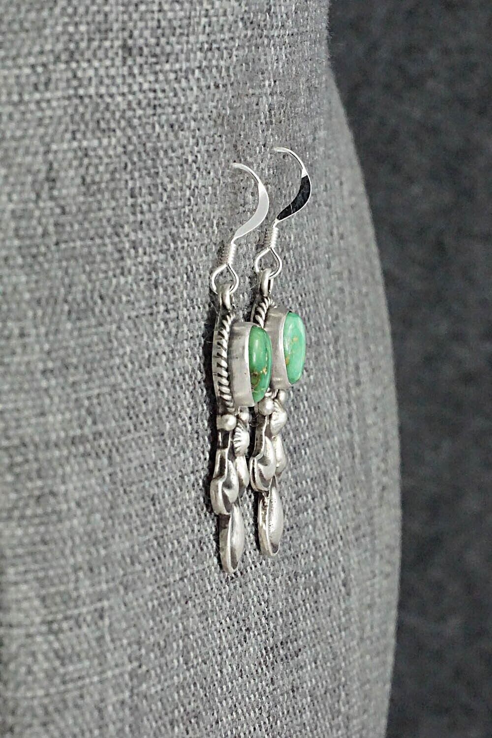 Turquoise & Sterling Silver Earrings - Verley Betone