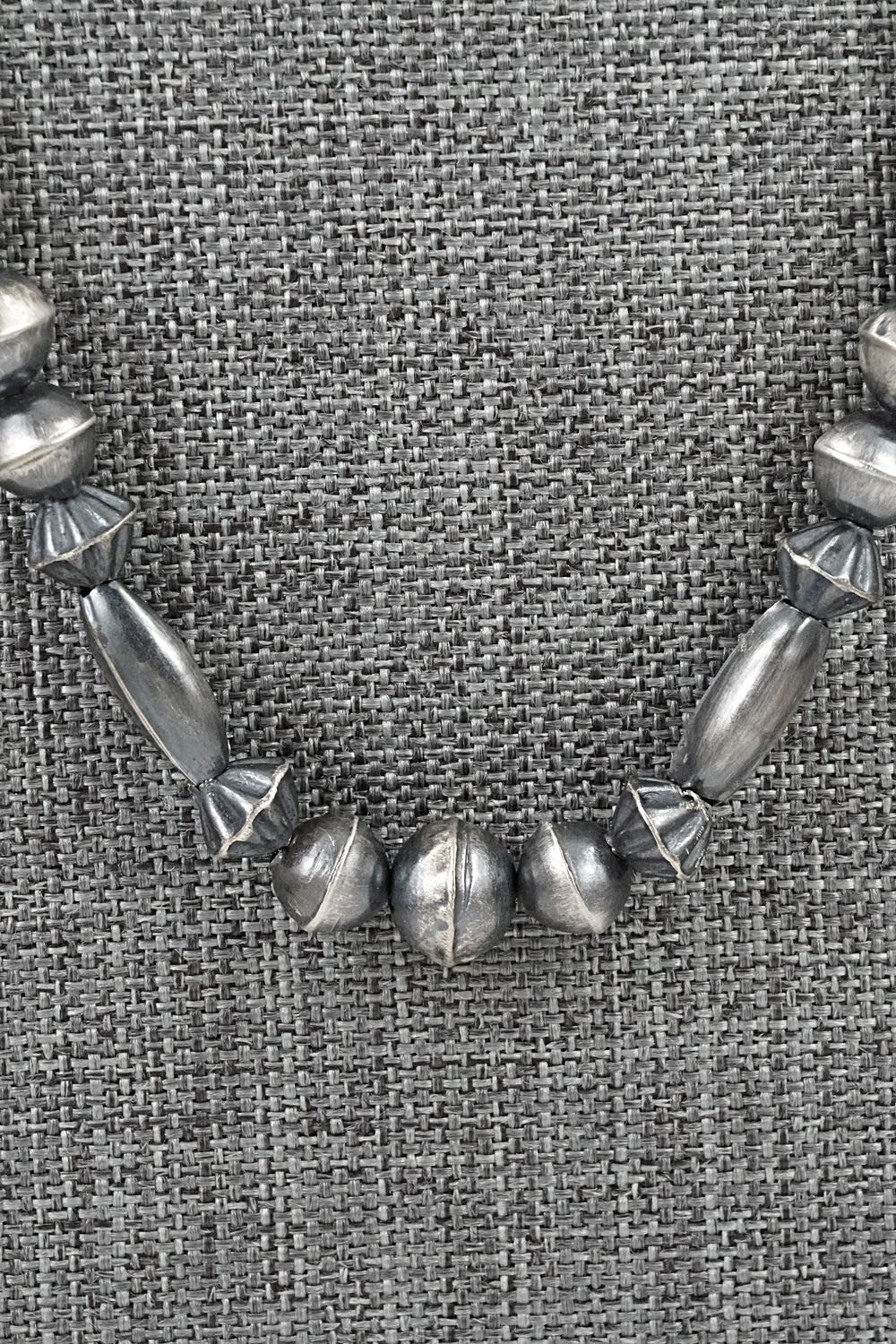 Sterling Silver Navajo Pearl Necklace 28" - Vintage
