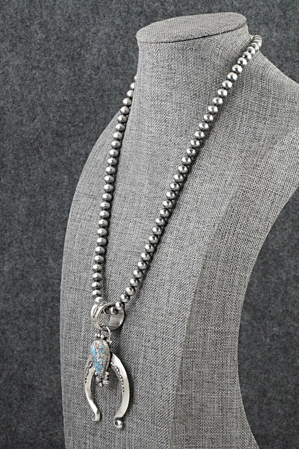Turquoise & Sterling Silver Necklace - Samuel Yellowhair