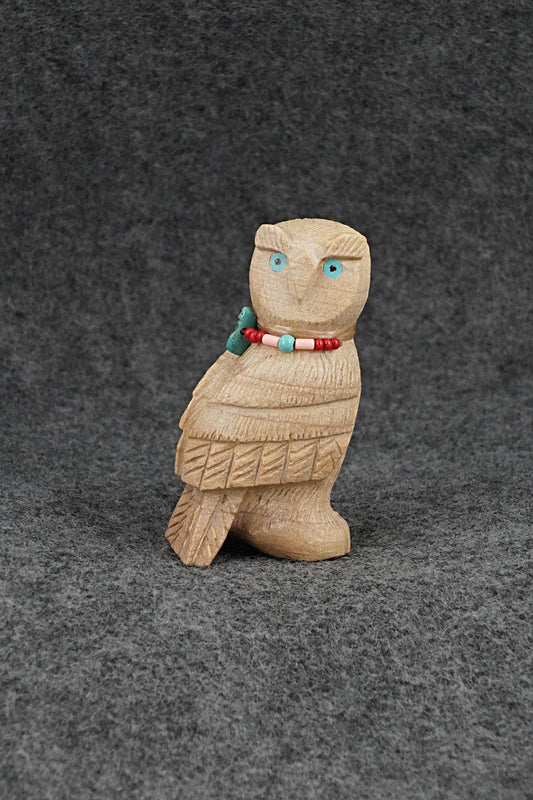 Owl Zuni Fetish Carving - Douglas Martza
