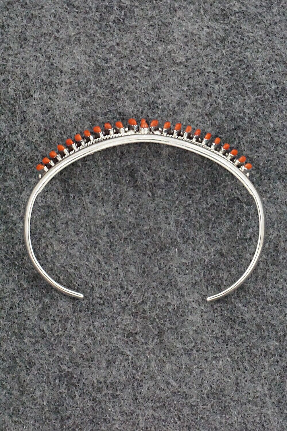 Coral & Sterling Silver Bracelet - Stewart Nakatewa