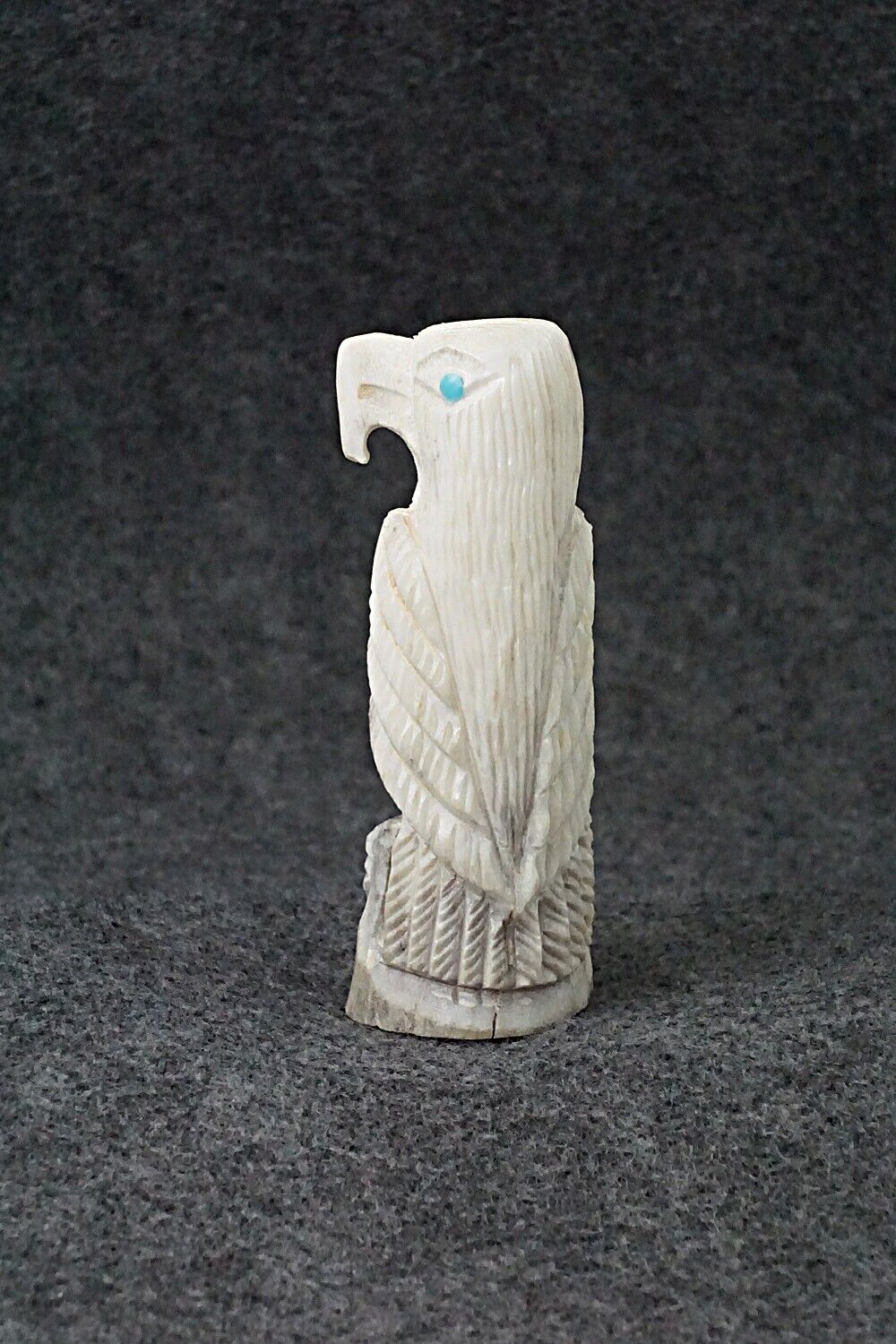 Eagle Zuni Fetish Carving - Garrick Weeka