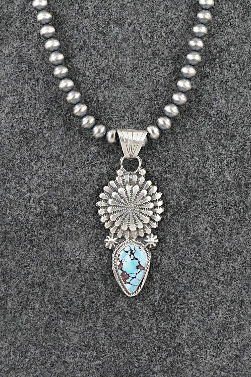 Turquoise & Sterling Silver Necklace - Sharon McCarthy