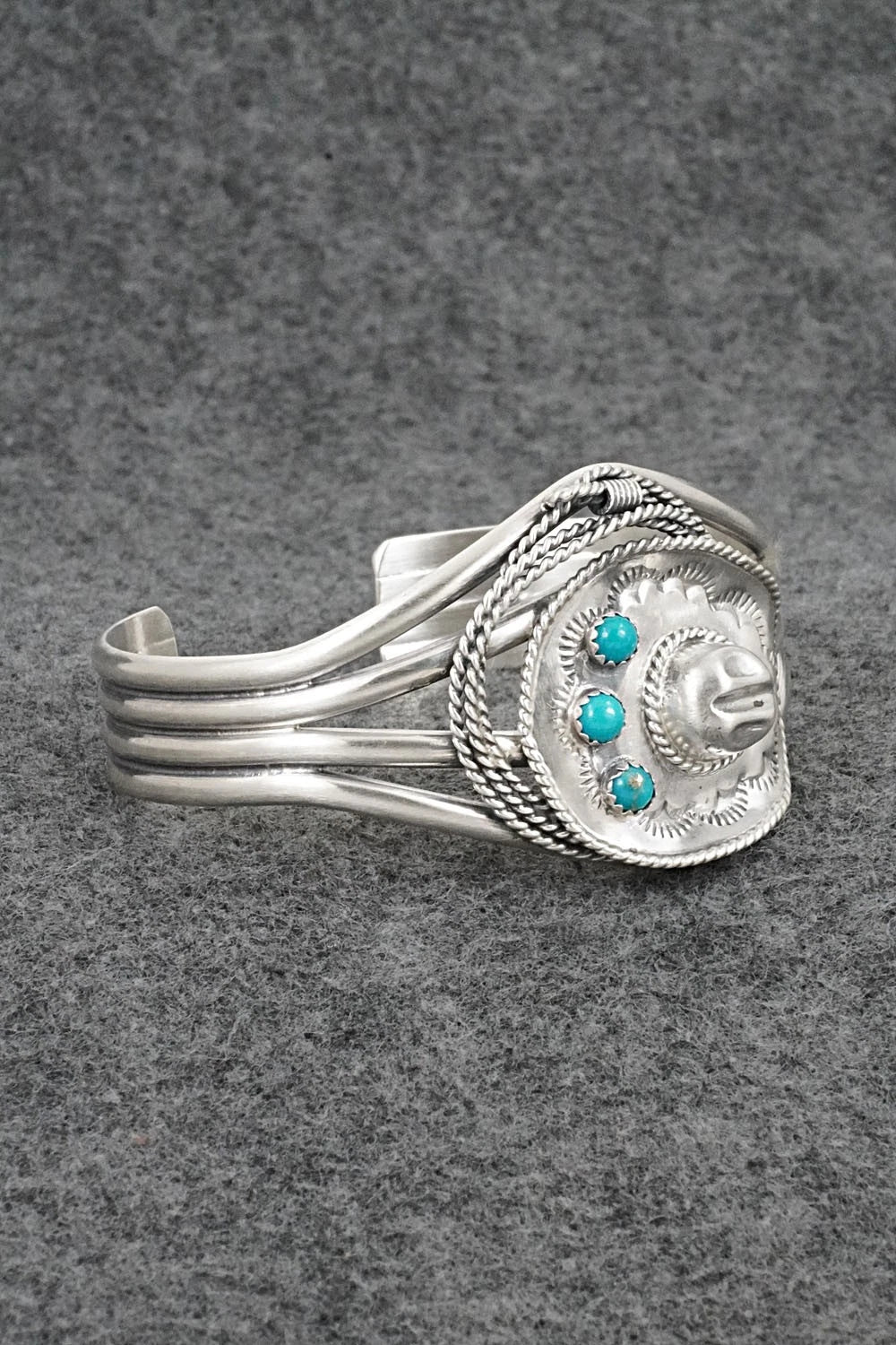 Turquoise & Sterling Silver Bracelet - Bobby Platero