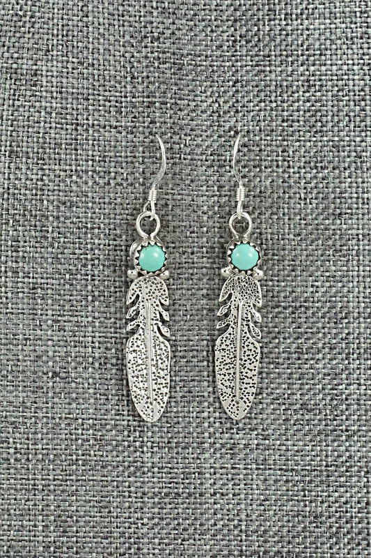 Turquoise & Sterling Silver Earrings - Sharon McCarthy