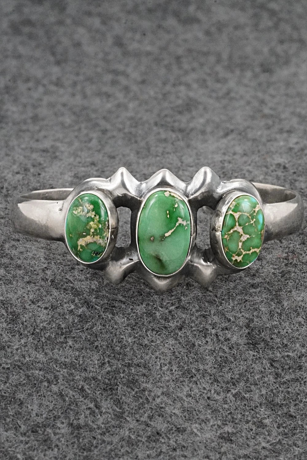 Turquoise & Sterling Silver Bracelet - Eugene Gruber